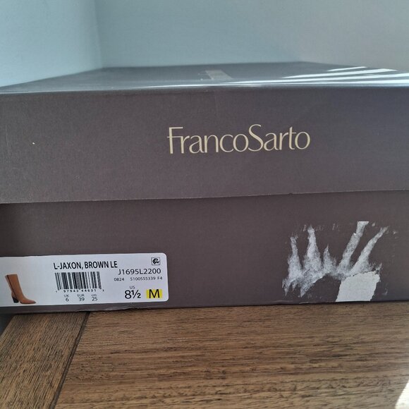 Franco Sarto | Jaxon Mid Calf Suede Boots (Camel) | Women's US 8.5 - Picture 11 of 12